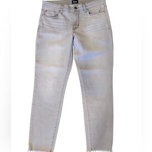 Hudson Natalie Mid-Rise Light Gray Denim Jeans Size 28/Size 6 Rare & Sold Out